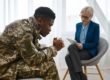 a veteran opens up in therapy about military sexual trauma