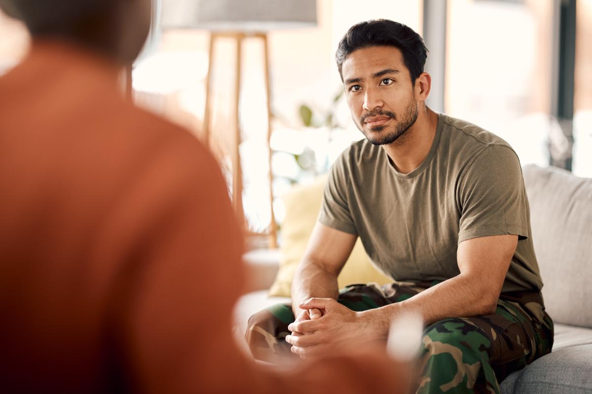 a military member receives mental health treatment