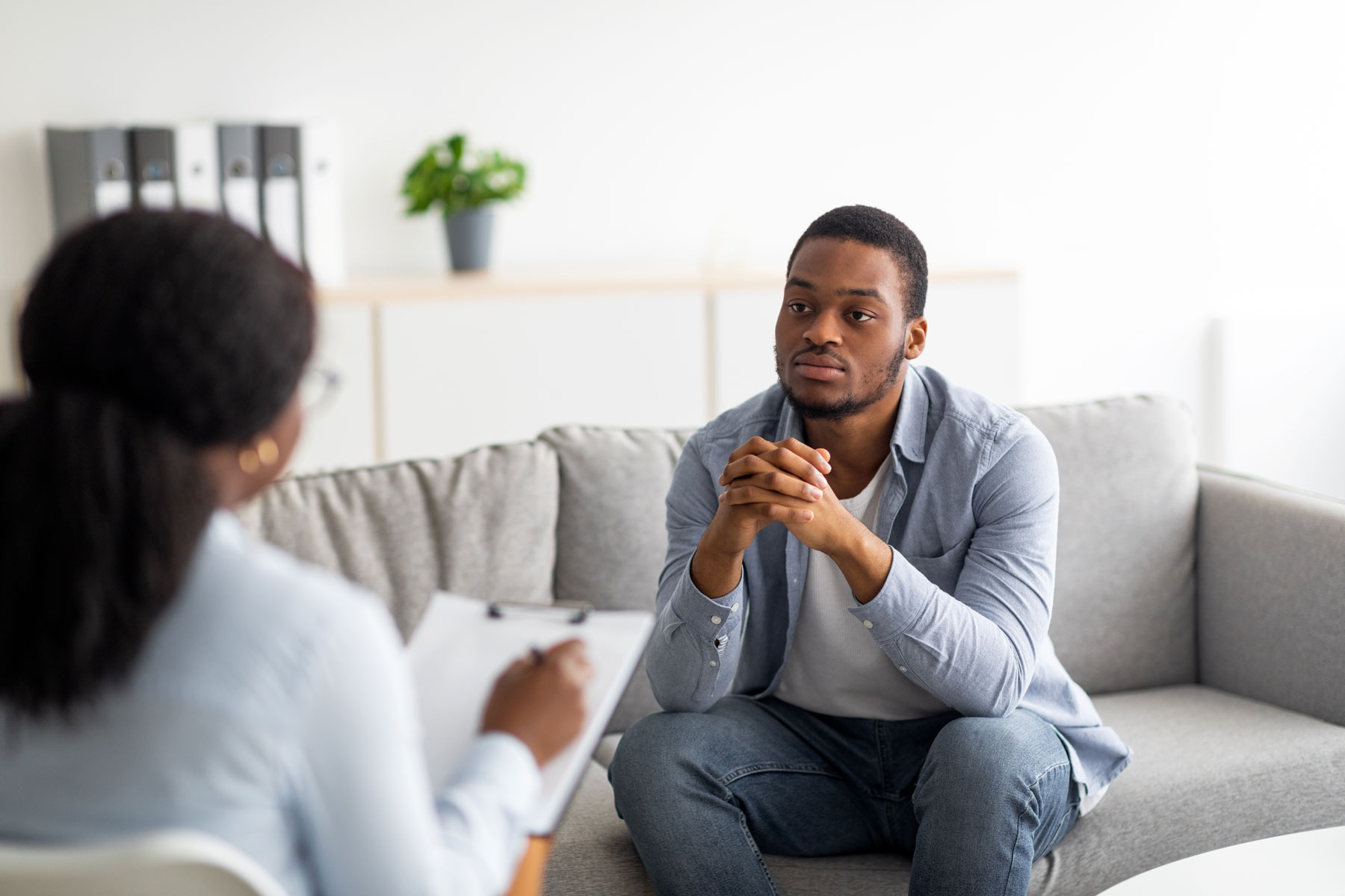 a man seeks professional therapy and support after receiving a bpd diagnosis